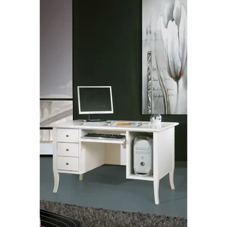 Íróasztal PC-tartó szekrénnyel, 3 fiókkal – Morello 3916