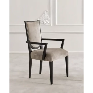 Karosszék díszített háttámlával, kárpitozott – Morello Dafne 2539