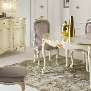 Karosszék díszkoronával, kárpitozott – Morello 2107