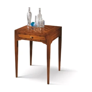 Kisasztal 1 fiókkal, sakktáblamintás asztallappal – Morello 3428