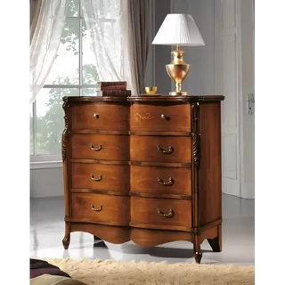 Komód 3 fiókkal, lenyitható ajtóval, intarziás – Morello 4327