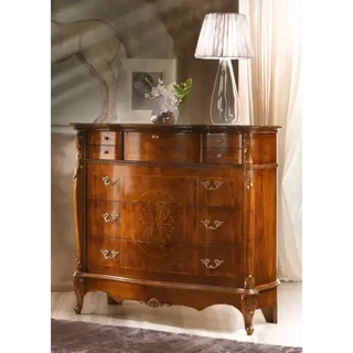 Komód 3 fiókkal, lenyitható ajtóval, intarziás – Morello 4330