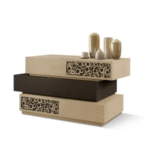 Komód 3 fiókkal, áttört díszítéssel, zárt, pormentes talppal – Morello 4387