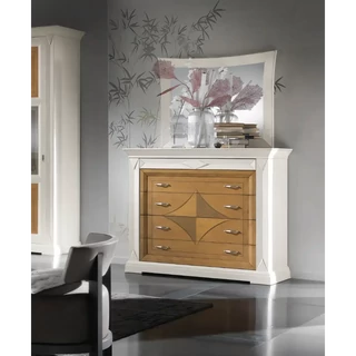 Komód 4 fiókkal, ékszertartóval, 2 titkos rekesszel, intarziás – Morello 4187