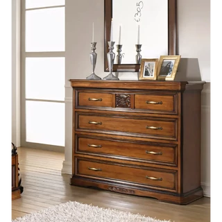 Komód 4 fiókkal, lehajtható ajtó nélkül, intarziás – Morello 4419.A