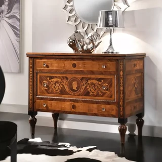 Komód rózsafából, királyfa (Bois de Violette) és olajfa intarziával – Morello 3685