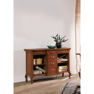 Könyvespolc 4 polccal, 6 fiókkal – Morello 3043