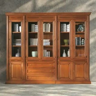 Könyvespolc, 8 ajtós, 3 fiókkal – Morello 3891