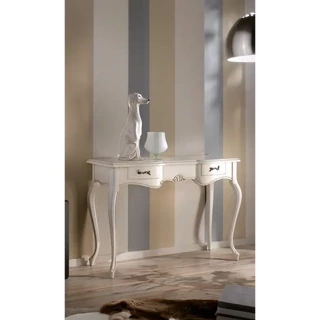 Konzolasztal 2 fiókkal, faragott – Morello 3723