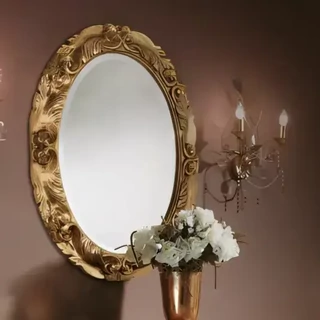 Ovális tükör aranyfóliával – Morello 3701