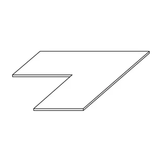 Sarokpolc elem (90°) gardróbszobához, 1 ajtós, kőrisfából – Morello 4479