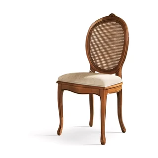 Szék kárpitozott ülőfelülettel, bécsi nádszövetes háttámlával – Morello 2618