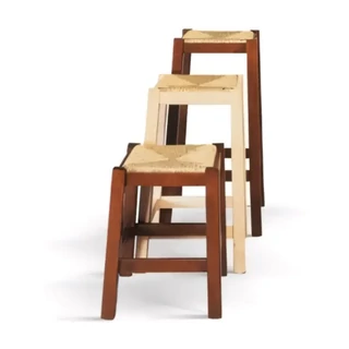 Szék vagy bárszék kukoricaháncs ülőfelülettel, 47 cm magas – Morello 2654  