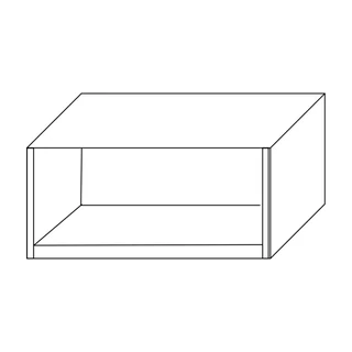 Szekrénysor-elem, 90 cm széles, 48 cm mély – Morello 3112.B