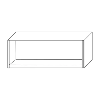 Szekrénysor-elem, 120 cm széles, 39 cm mély – Morello 3113.A