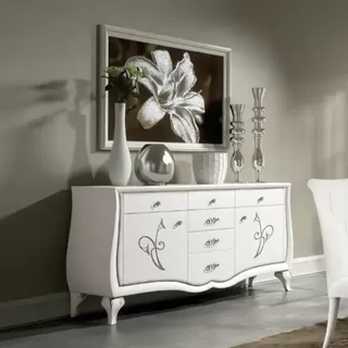 Tálalószekrény, 2 ajtós, 6 fiókkal, díszített – Morello 2075