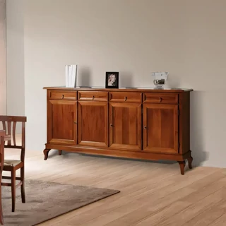 Tálalószekrény, 4 ajtós, 4 fiókkal, provanszi stílusú – Morello 2167