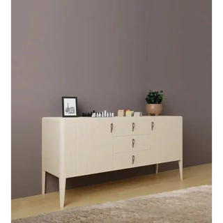 Tálalószekrény, 2 ajtós, 3 fiókkal, bordázott díszítéssel – Morello 2709