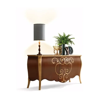 Tálalószekrény, 2 ajtós, 3 fiókkal, faragott – Morello 2768