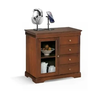 Tálalószekrény, 1 üvegajtós, 4 fiókkal, Lajos Fülöp stílusú – Morello Luigi Filippo 2803