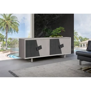 Tálalószekrény, 4 ajtós, szánkótalppal, fogantyúkkal – Morello 2829