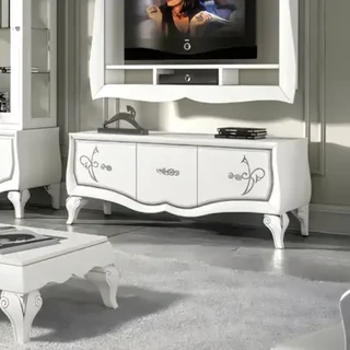 TV-szekrény 3 fiókkal, domború (relief) díszítéssel – Morello 3267