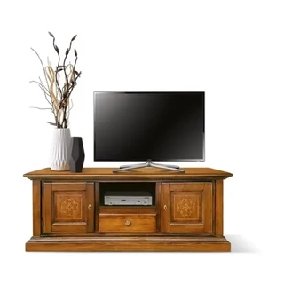 TV-szekrény, 2 ajtós, 1 fiókkal, intarziás – Morello 3318