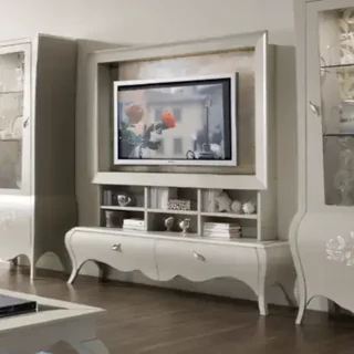 TV-szekrény fali panellel – Morello 3244