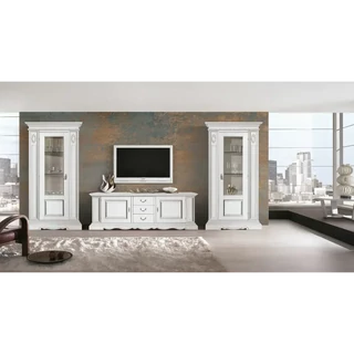 TV-szekrény szett (TV-szekrény + 2x vitrines szekrény) – Morello 3277