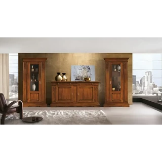 TV-szekrény szett (TV-szekrény + 2x vitrines szekrény) – Morello 3280