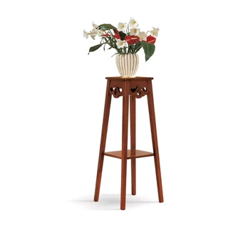 Virágtartó kisasztal, négyzet alakú, áttört díszítéssel – Morello 3447