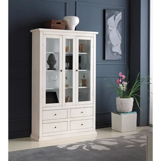 Vitrines szekrény, 2 ajtós, 4 fiókkal – Morello 2958