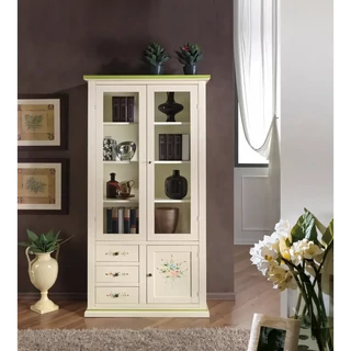 Vitrines szekrény, 3 ajtós, 3 fiókkal – Morello 2962