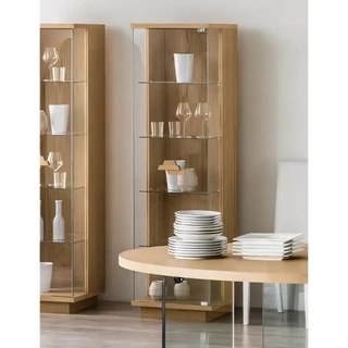 Vitrines szekrény, 1 ajtós (jobbra nyíló), zárt, pormentes talppal – Morello 3004