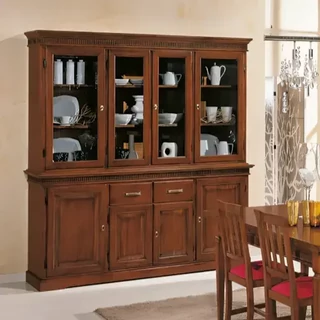 Vitrines tálalószekrény, 4+4 ajtós, 2 fiókkal – Morello 2159