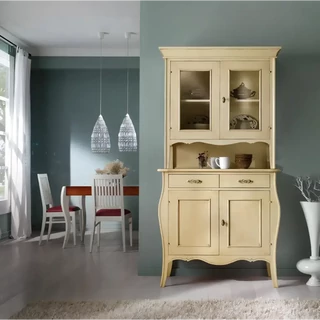 Vitrines tálalószekrény, 2+2 ajtós, 2 fiókkal – Morello 2713