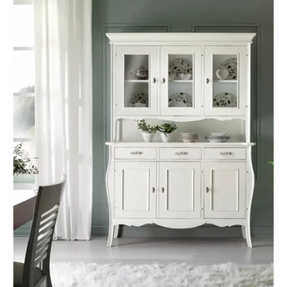 Vitrines tálalószekrény, 3+3 ajtós, 3 fiókkal – Morello 2715