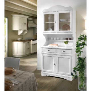 Vitrines tálalószekrény, 2+2 ajtós, 2 fiókkal – Morello 2717