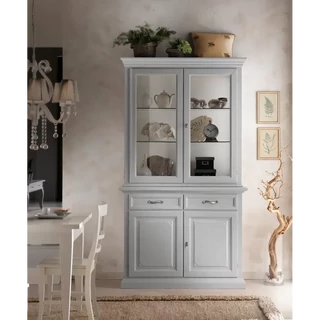 Vitrines tálalószekrény, 2+2 ajtós, 2 fiókkal – Morello 2721