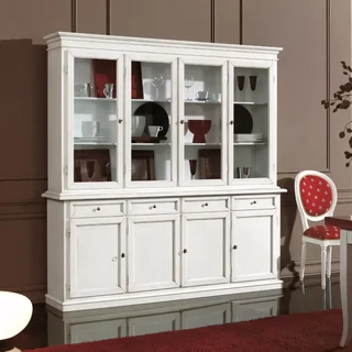 Vitrines tálalószekrény, 4+4 ajtós, 4 fiókkal – Morello 2727