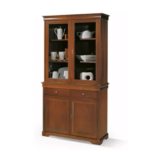 Vitrines tálalószekrény, 2+2 ajtós, 2 fiókkal, Lajos Fülöp stílusú – Morello Luigi Filippo 2733