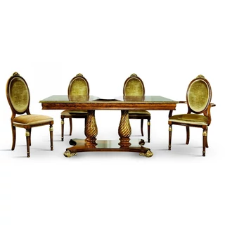 Vanity szögletes étkezőasztal tanganyika fa fedlappal, +50 cm hosszabbítható