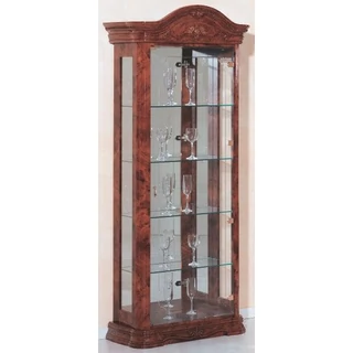 Amalfi Day 1-door display cabinet - walnut