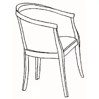 Florence Day Armchair - walnut