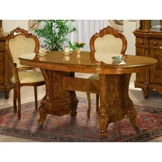 Versailles day ovális étkezőasztal 180x105 cm - dió