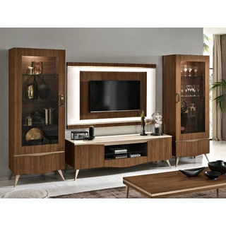 Emozioni Day TV cabinet set (2x display cabinet + TV cabinet)