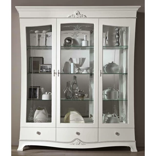 Giulia Day 3-doors display cabinet with Swarovski crystals