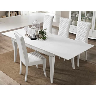 Giulia Day Dining table 160x98 cm (+2x40 cm extendable) with Swarovski crystals