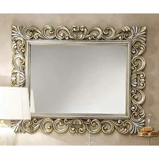 Sovrana Day Mirror with gold and silver frame