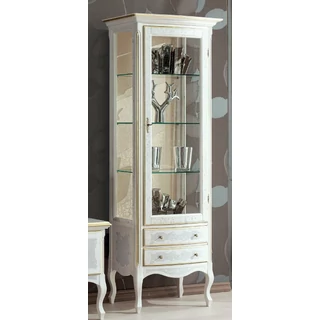 SE Venezia Decape' jobbra nyíló 1-ajtós vitrines szekrény